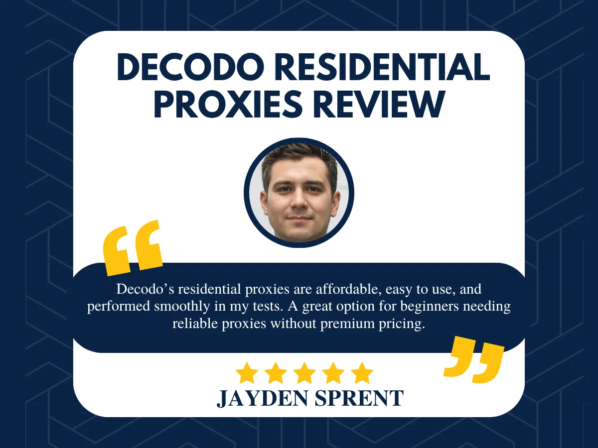 Decodo residential review