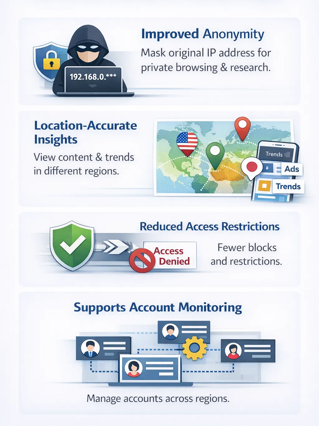 Residential proxies for social media benefit Residential proxies for social media benefit