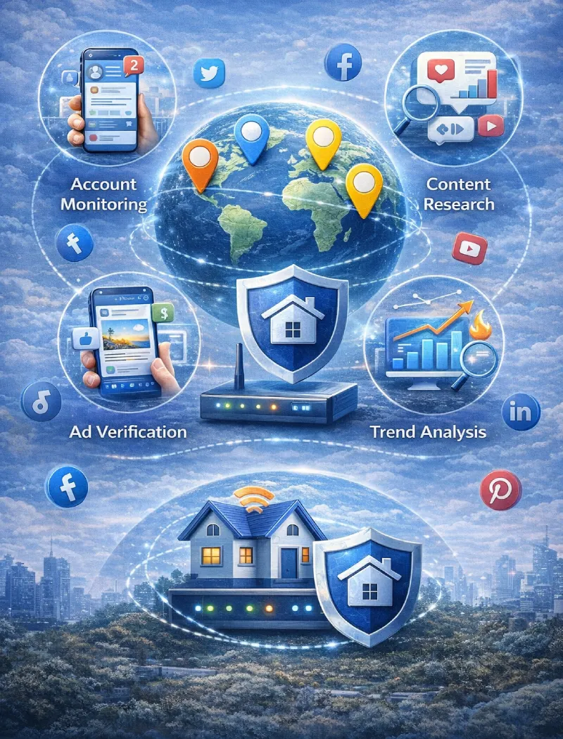 Residential proxies for social media Residential proxies for social media