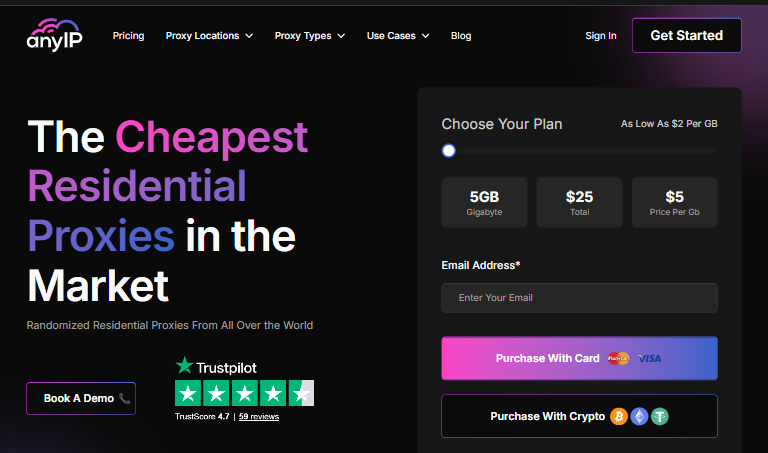 Anyip residential proxies Anyip residential proxies