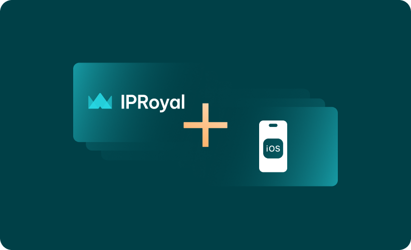 Proxy on iPhone iproyal Proxy on iPhone