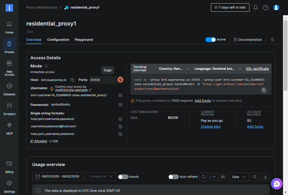 image17 Enter Proxy Credentials into ProxyBridge