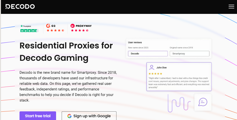 Best Residential Proxies for Decodo Gaming Best Residential Proxies for Decodo Gaming