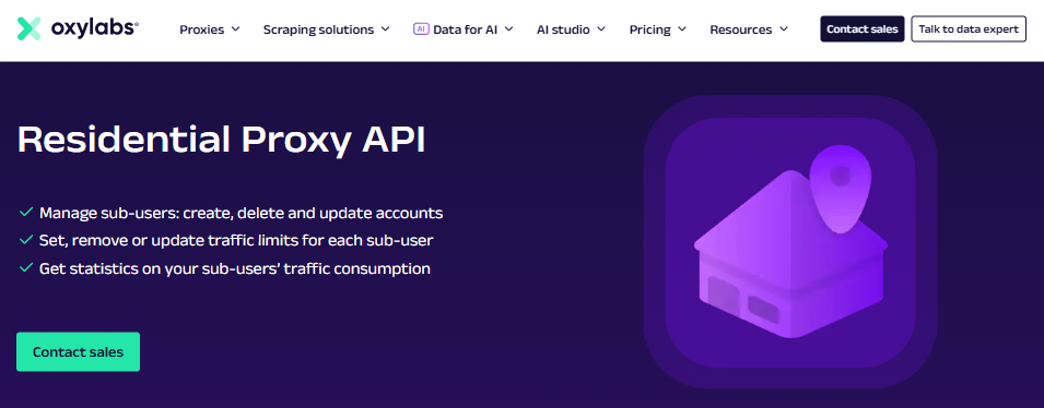 Oxylabs Residential Proxy API