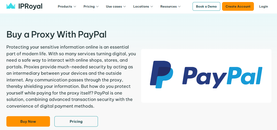 Residential Proxy with PayPal Payment IPRoyal Residential Proxy with PayPal Payment IPRoyal