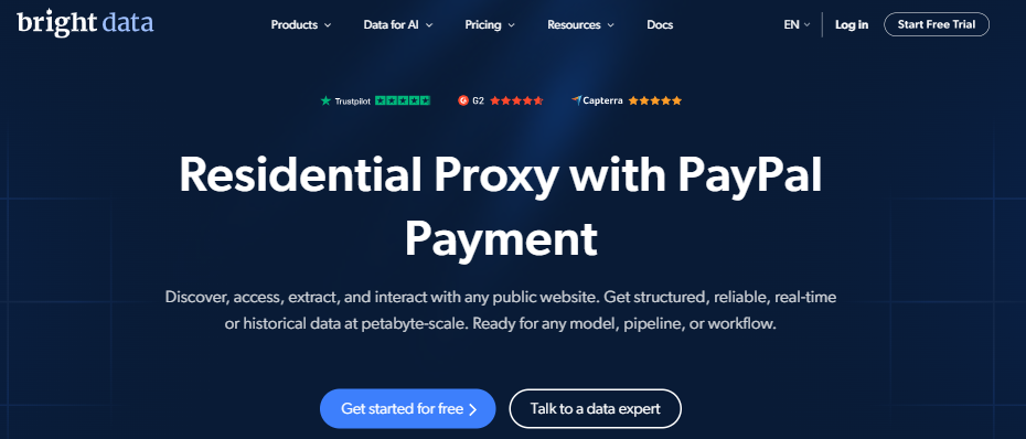 Residential Proxy with PayPal Payment brightdata Residential Proxy with PayPal Payment Brightdata
