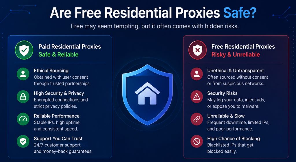 Are Free Residential Proxies Safe Are Free Residential Proxies Safe?