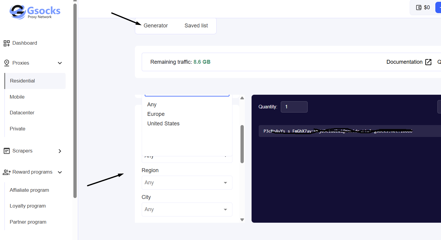 GSocks proxy generator GSocks proxy generator