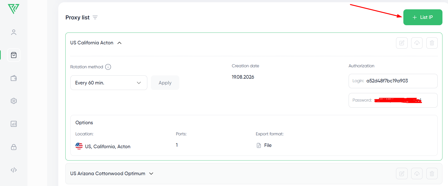 Proxy Generate list proxy generate list