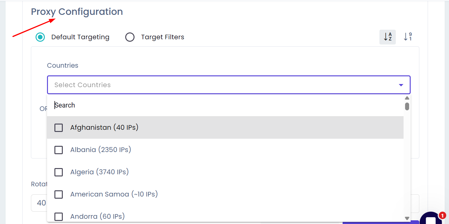 proxy configuration dataimpulse