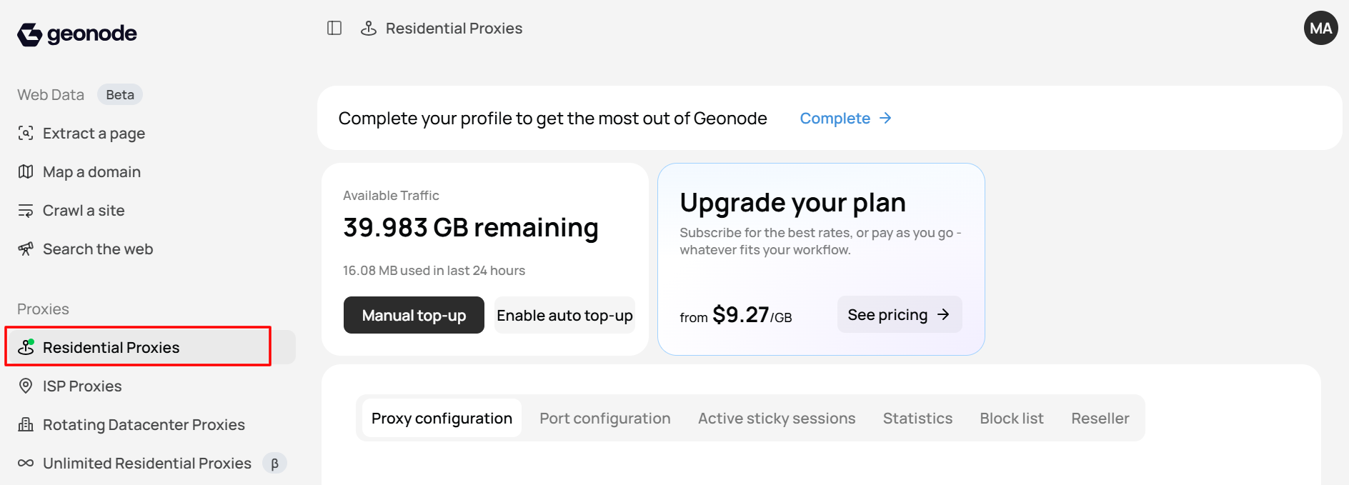 Genode desboard