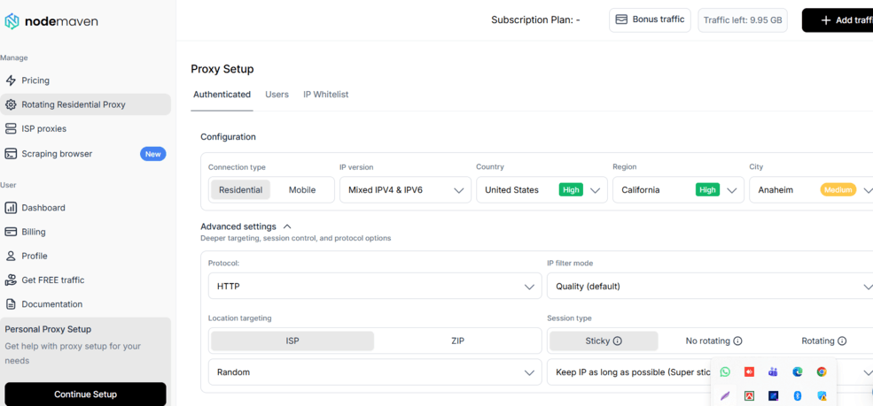 NodeMaven   dashboard